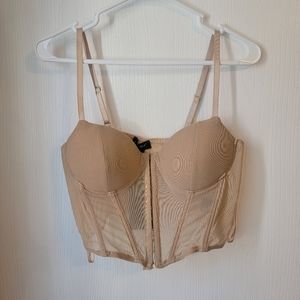 Say What Nude Corset Top